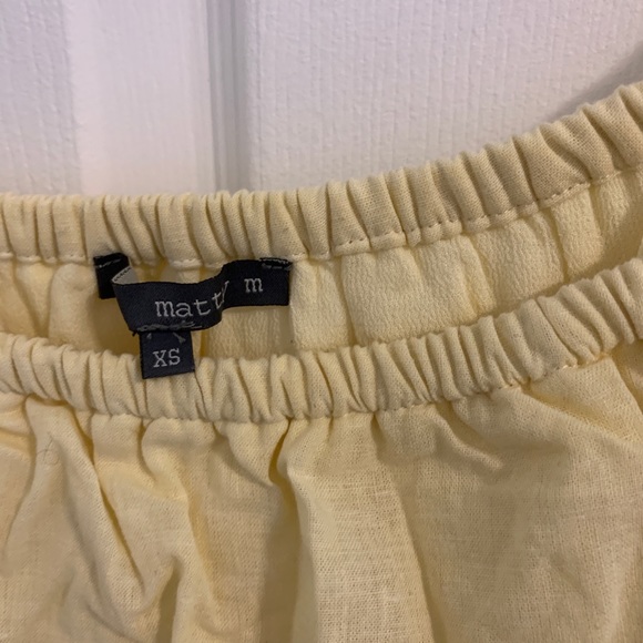 Yellow Mini Dress Off the shoulder - Picture 2 of 3